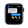 APPLE - Apple Watch Series 6 GPS 40mm Blue Aluminium Case with Deep Navy Sport Band APPLE - Apple Watch Series 6 GPS 40mm Blue Aluminium Case with Deep Navy Sport Band