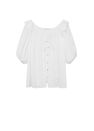 Mango - natural white Openwork organic cotton blouse Mango - natural white Openwork organic cotton blouse