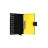 SECRID - Secrid Miniwallet Leather Wallet Matte Black & Yellow SECRID - Secrid Miniwallet Leather Wallet Matte Black & Yellow
