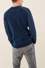 Salsa Jeans - Blue Regular Fit Sweater With Texture Salsa Jeans - Blue Regular Fit Sweater With Texture