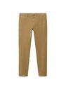 Mango - medium brown Slim fit serge chino trousers Mango - medium brown Slim fit serge chino trousers