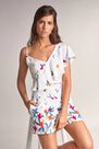 Salsa Jeans - White Assymetric short jumpsuit Salsa Jeans - White Assymetric short jumpsuit