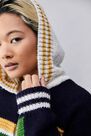 Urban Outfitters - Green iets frans... Knitted Zip-Up Logo Hoodie, Women Urban Outfitters - Green iets frans... Knitted Zip-Up Logo Hoodie, Women