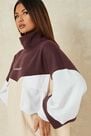 Missguided - Brown Colourblock Missguided High Neck Sweater Dress Missguided - Brown Colourblock Missguided High Neck Sweater Dress