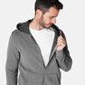 DOMYOS - Hooded gym pilates sweatshirt - mottled grey DOMYOS - Hooded gym pilates sweatshirt - mottled grey
