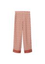 Mango - light beige Combi print trousers, Women Mango - light beige Combi print trousers, Women