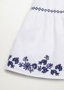 Mango - Natural White Embroidered Cotton Skirt, Kids Girl Mango - Natural White Embroidered Cotton Skirt, Kids Girl