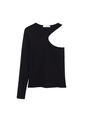 Mango - black Ribbed cut-out T-shirt Mango - black Ribbed cut-out T-shirt