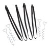 DOMYOS - Unique Size Trampoline Anchor Kit, Black DOMYOS - Unique Size Trampoline Anchor Kit, Black