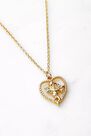 Urban Outfitters - Gold Cherub Heart Pendant Necklace Urban Outfitters - Gold Cherub Heart Pendant Necklace