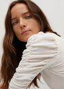 Mango - natural white Gathered sleeve t-shirt Mango - natural white Gathered sleeve t-shirt