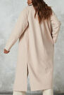 Missguided - Camel Side Split Formal Midaxi Coat Missguided - Camel Side Split Formal Midaxi Coat