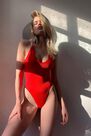 Urban Outfitters - Red Out From Under The Risk Taker Bodysuit Urban Outfitters - Red Out From Under The Risk Taker Bodysuit