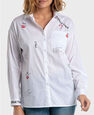 Punt Roma - White Printed Shirt Punt Roma - White Printed Shirt