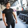 DOMYOS - Medium Weight Training Chest Day T-Shirt, Midnight Indigo DOMYOS - Medium Weight Training Chest Day T-Shirt, Midnight Indigo