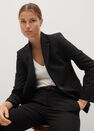 Mango - black Fitted essential suit jacket Mango - black Fitted essential suit jacket