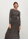 Mango - Black Ruffled floral print dress Mango - Black Ruffled floral print dress