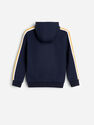 Reserved - Navy Sweatshirt Stripes And Print, Kids Boy Reserved - Navy Sweatshirt Stripes And Print, Kids Boy