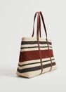 Mango - light beige Wool-blend shopper bag, Women Mango - light beige Wool-blend shopper bag, Women
