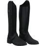 FOUGANZA - 100 mesh children's horse riding half chaps - black FOUGANZA - 100 mesh children's horse riding half chaps - black