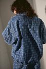 Urban Outfitters - Denim Iets Frans'.. Mid-Wash Monogram Harrington Jacket Urban Outfitters - Denim Iets Frans'.. Mid-Wash Monogram Harrington Jacket