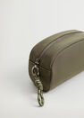 Mango - beige - khaki Quilted cosmetic bag with knot, Women Mango - beige - khaki Quilted cosmetic bag with knot, Women