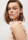 Mango - yellow Ruffled strap top, Women Mango - yellow Ruffled strap top, Women