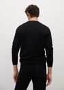 Mango - black 100% merino wool washable sweater Mango - black 100% merino wool washable sweater