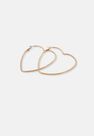 Missguided - Gold Look Heart Hoop Earrings Missguided - Gold Look Heart Hoop Earrings