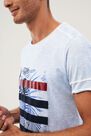Salsa Jeans - Grey Graphic Crew Neck T-Shirt Salsa Jeans - Grey Graphic Crew Neck T-Shirt