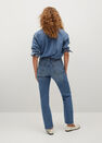 Mango - Open Blue Decorative Rips Relaxed Jeans, Women Mango - Open Blue Decorative Rips Relaxed Jeans, Women