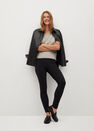 Mango - Black Decorative Seam Leggings Mango - Black Decorative Seam Leggings