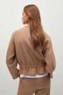 Mango - medium brown Sweater with ruffle detail Mango - medium brown Sweater with ruffle detail