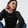 KALENJI - Extra Small Women's Running Long-Sleeved T-Shirt Run Sun Protect, Black KALENJI - Extra Small Women's Running Long-Sleeved T-Shirt Run Sun Protect, Black