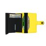 SECRID - Secrid Miniwallet Leather Wallet Matte Black & Yellow SECRID - Secrid Miniwallet Leather Wallet Matte Black & Yellow