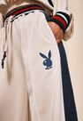 Missguided - Stone Playboy X Missguided Varsity Wide Leg Tricot Tracksuit Trousers Missguided - Stone Playboy X Missguided Varsity Wide Leg Tricot Tracksuit Trousers