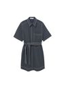 Mango - black Contrast seam dress, Women Mango - black Contrast seam dress, Women