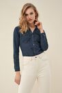 Salsa Jeans - Blue Body shirt with pockets Salsa Jeans - Blue Body shirt with pockets