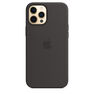 APPLE - Apple Silicone Case Black with MagSafe for iPhone 12 Pro Max APPLE - Apple Silicone Case Black with MagSafe for iPhone 12 Pro Max