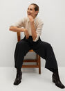 Mango - black Belt palazzo trousers Mango - black Belt palazzo trousers