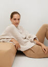 Mango - Light beige Knit oversize cape Mango - Light beige Knit oversize cape