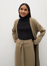 Mango - light beige Knitted skirt with belt Mango - light beige Knitted skirt with belt