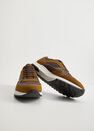Mango - Brown Leather Mixed Sneakers Mango - Brown Leather Mixed Sneakers