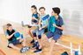 DOMYOS - 8-9Y S500 Boys' Gym Breathable Synthetic Shorts - Whale Grey DOMYOS - 8-9Y S500 Boys' Gym Breathable Synthetic Shorts - Whale Grey