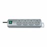 BRENNENSTUHL - Brennenstuhl Prem Socket 4-Way Silver 1.5 Mtr Mtr BRENNENSTUHL - Brennenstuhl Prem Socket 4-Way Silver 1.5 Mtr Mtr