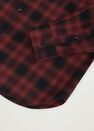 Mango - dark red Regular fit checked flannel shirt Mango - dark red Regular fit checked flannel shirt