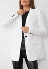 Missguided - White Boyfriend Blazer Coat Missguided - White Boyfriend Blazer Coat
