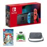 NINTENDO - Nintendo Switch Neon Joy-Con + Scribblenauts Showdown + Nyko Core Green Wireless Controller + Sparkfox Travel Bag NINTENDO - Nintendo Switch Neon Joy-Con + Scribblenauts Showdown + Nyko Core Green Wireless Controller + Sparkfox Travel Bag