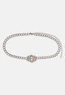 Missguided - Silver Look Pave Butterfly Chain Belt Missguided - Silver Look Pave Butterfly Chain Belt