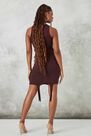 Missguided - Deep Purple Plum Rib Suspender Detail Mini Dress Missguided - Deep Purple Plum Rib Suspender Detail Mini Dress